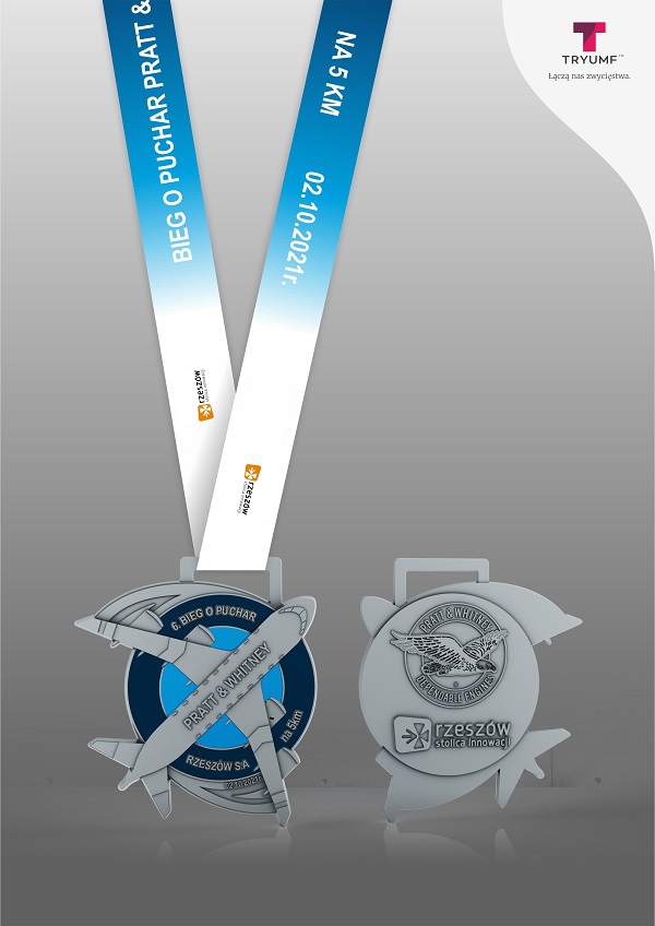 medal 6 bieg na 5 km puchar Pratt&Whitney